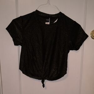NWT Vicious Young Babes | Black Crop Top